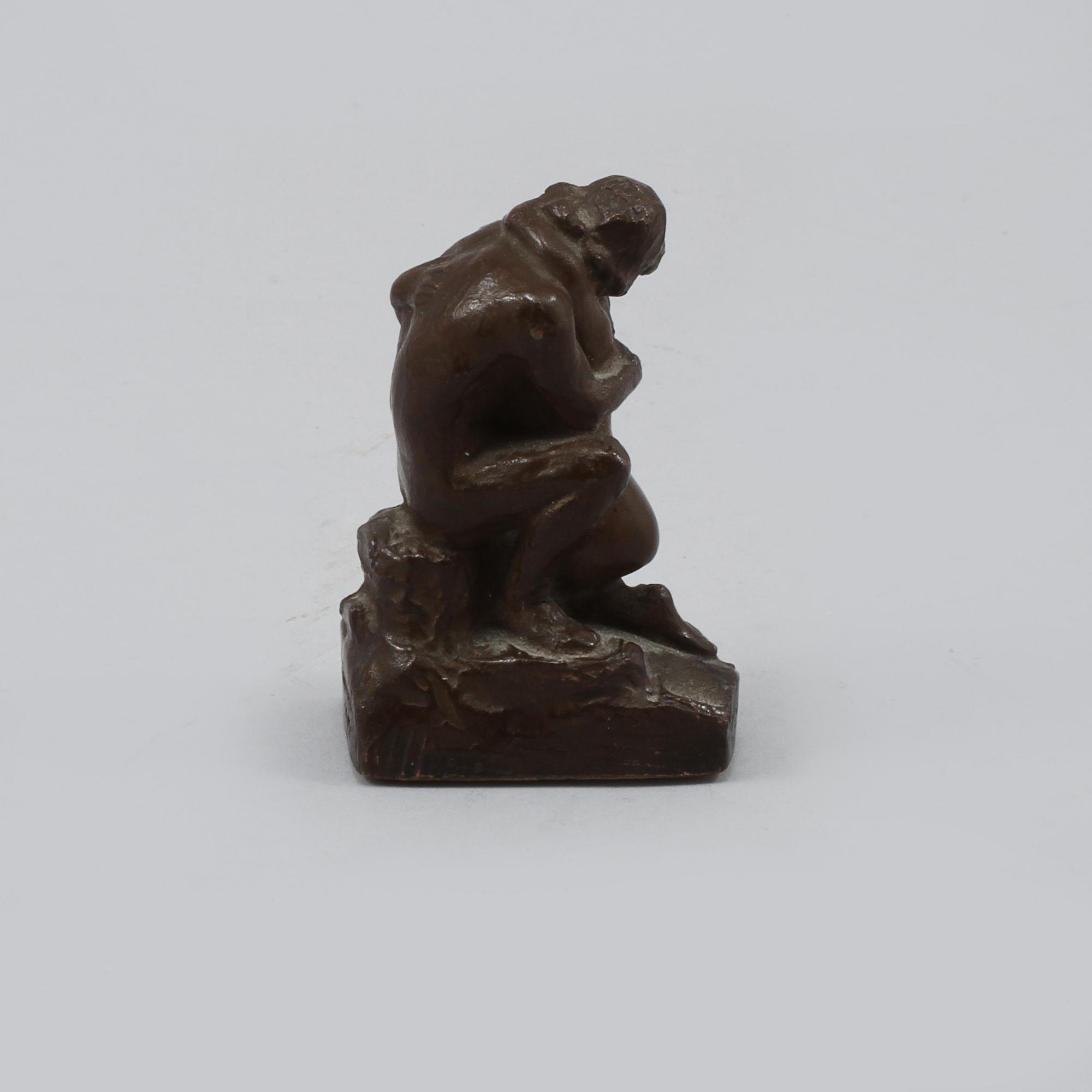 OTTO STRANDMAN, skulptur, brons, signerad och daterad 1905.