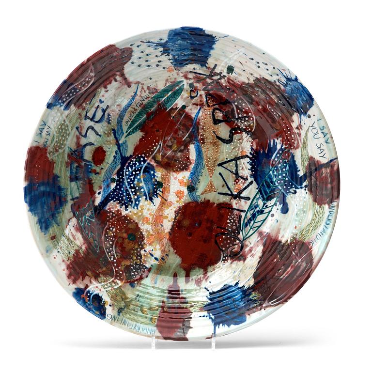 Eva Bengtsson, a stoneware dish, Frillesås, Sweden.