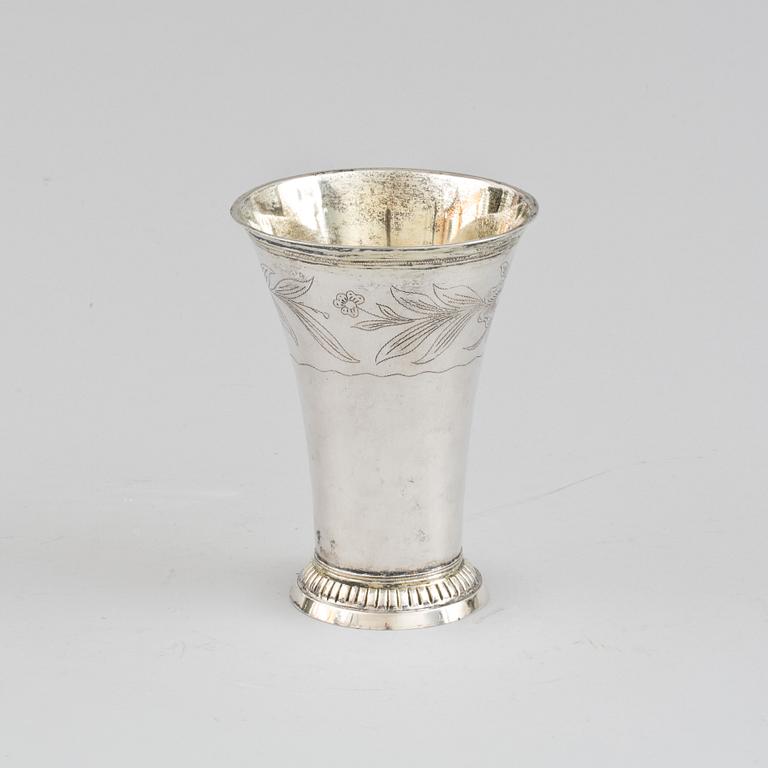 POKALVAS, silver. Johan Högstedt(1785-1819) Kalmar otydlig årsstämpel trol 1798. Ca 330g.