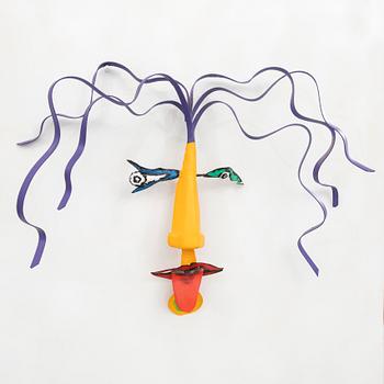 Timo Solin, a signed painted metal sculpture.