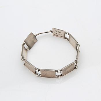 Wiwen Nilsson, armband, sterlingsilver, Lund, 1965.