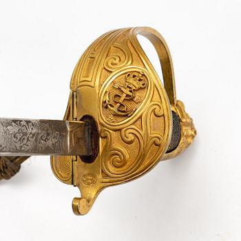 A Swedish naval officer's sword 1878 pattern.