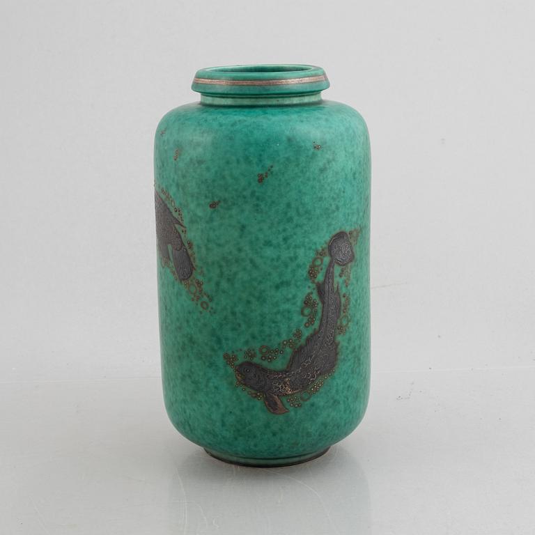 Wilhelm Kåge, an 'Argenta' stoneware vase, Gustavsberg.