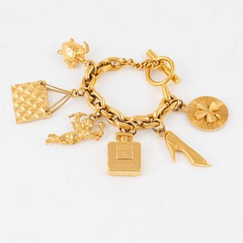 Chanel, Bracelet with charms, early 1980s.