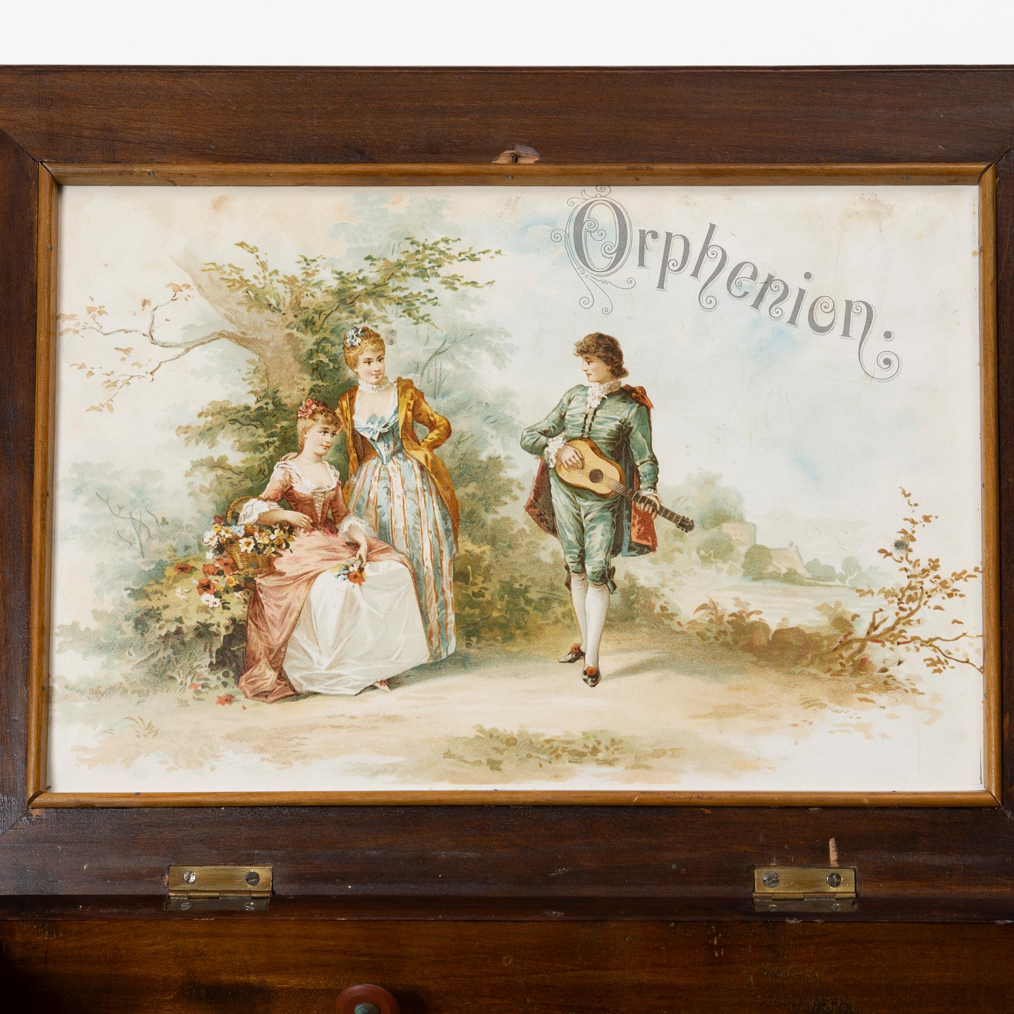 Speldosa, Orphenion, Tyskland, omkring år 1900.