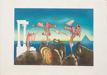 ROBERTO MATTA, 10 st, mapp. "L'Arc, obscure des heures". Signerade och numrerade 73/125. Utgiven av Multiplicata S.A.