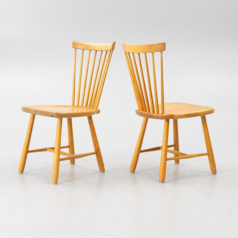 Carl Malmsten, Chairs, 4, “Lilla Åland”, Stolab, 1993.