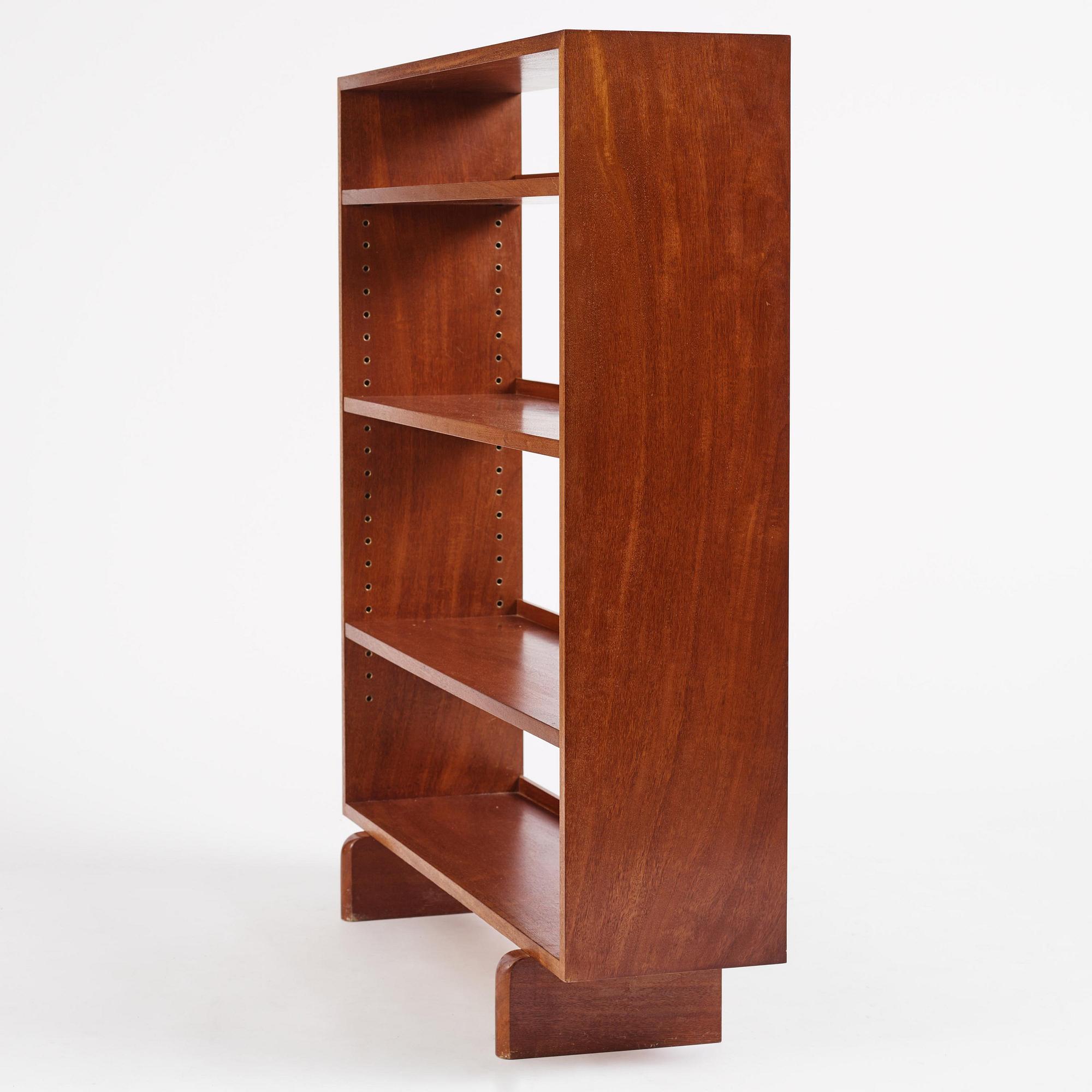 Josef Frank, a mahogany bookcase, Firma Svenskt Tenn, mid-20th century.
