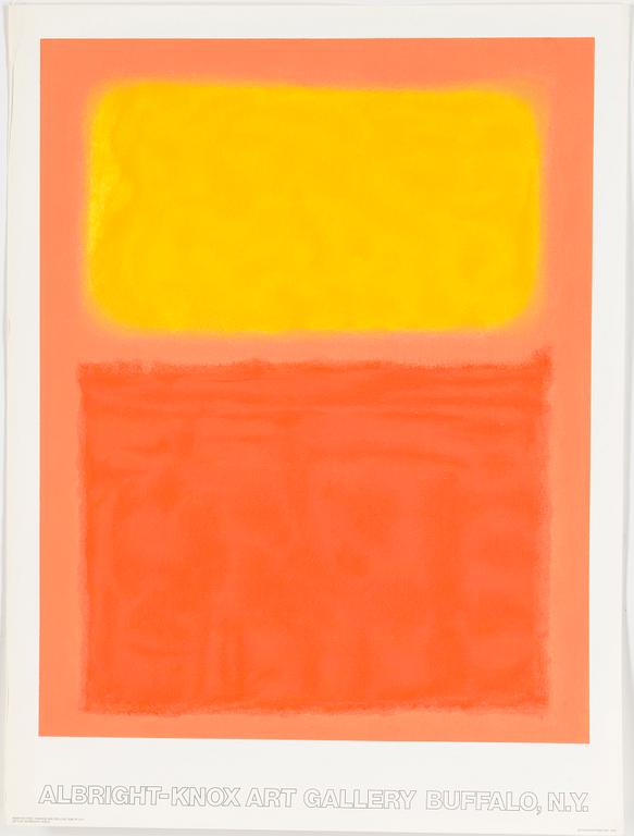 MARK ROTHKO, exhibition poster, Pace Editions INC, 1975.