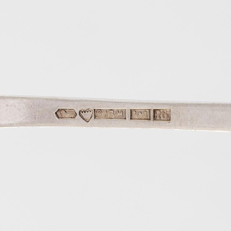 Aterinsarja 12:lle, yht. 87 osaa, hopeaa, Turku, Helsinki, Hämeenlinna 1908-1951.