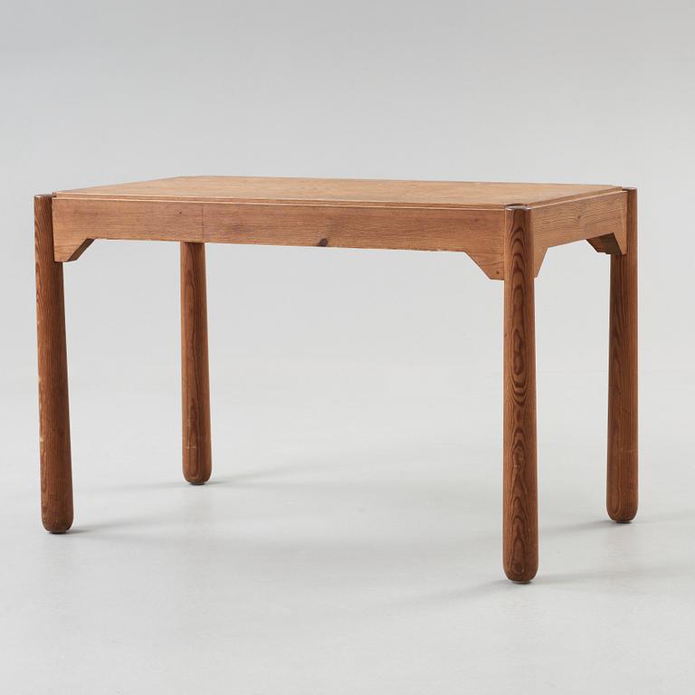 An Axel Einar Hjorth stained pine table, Nordiska Kompaniet, 1930's.