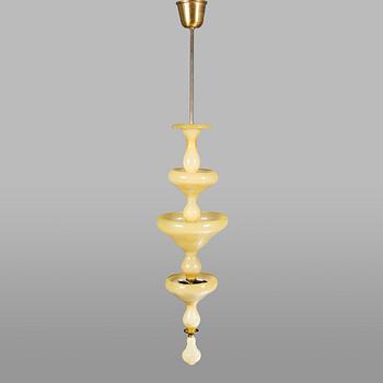 Paavo Tynell & Gunnel Nyman, A 1930s glass pendant light for Taito, Finland.