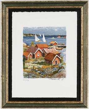 Roland Svensson · ROLAND SVENSSON, färglitografi, signerad samt numrerad 50/350