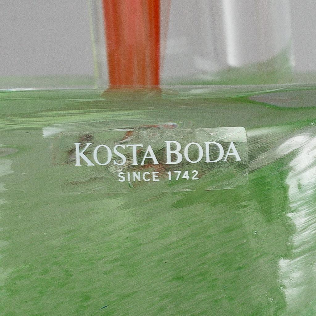 A set of four Ulrica Hydman-Vallien glass sculptures for Kosta Boda. Limited Edition.