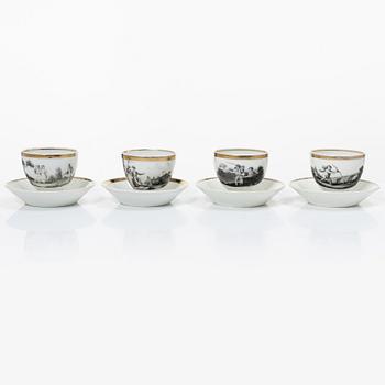 Service pieces, 15 pcs, Empire, first half of the 19th century.