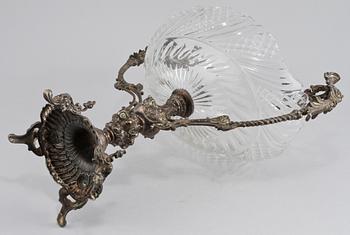 UPPSATSSKÅL, nysilver, Olof Richter, Stockholm, verksam 1884-1936.