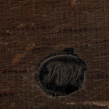 OKÄND KONSTNÄR, olja på pannå, 1800-tal.