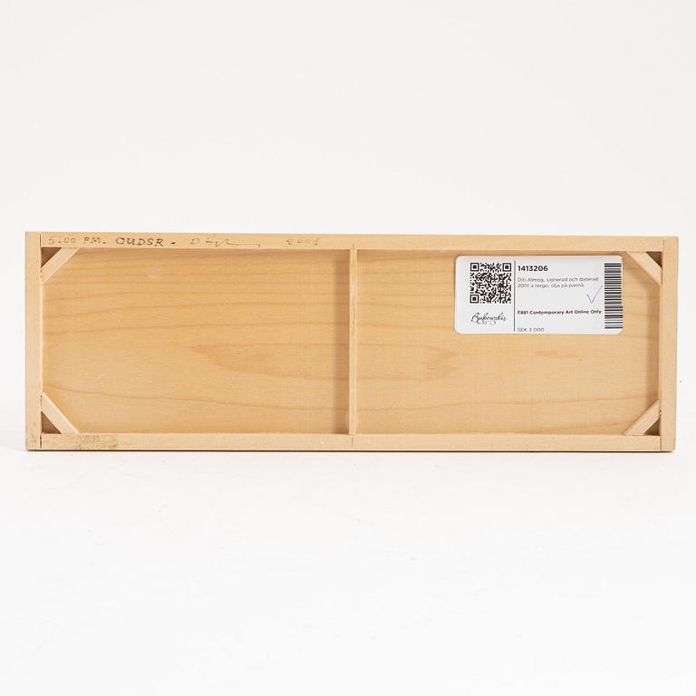 Diti Almog, signed and dated 2001 on verso, oil on panel.