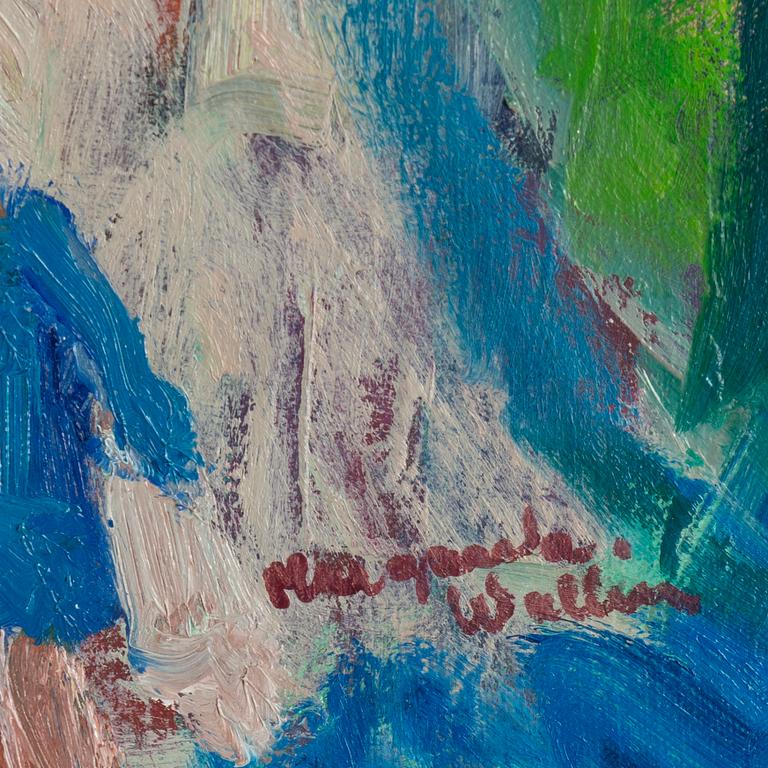 Margareta Wallin, oil on canvas, signed.