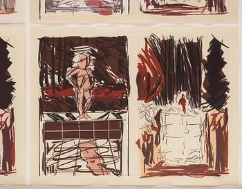 Jennifer Bartlett, kompletta serien av 4 serigrafier och träsnitt (samramade), 1983. En signerad och numrerad 48/68.