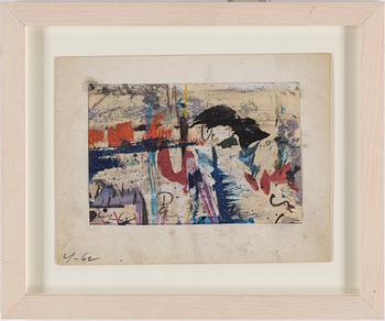 ADJA YUNKERS, gouache, signed and dated -62.