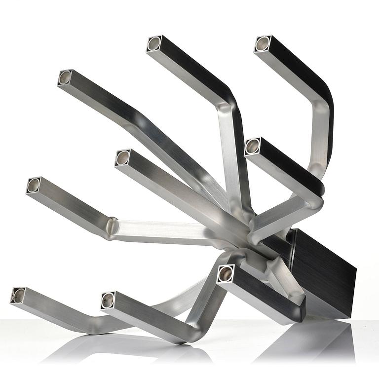 David Taylor, a unique "Aluminium Candelabra 9", Studio Mellösaverken, Sweden, 2022.
