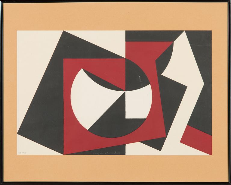 Lars-Gunnar Nordström, serigrafia, signeerattu ja numeroitu 10/10.