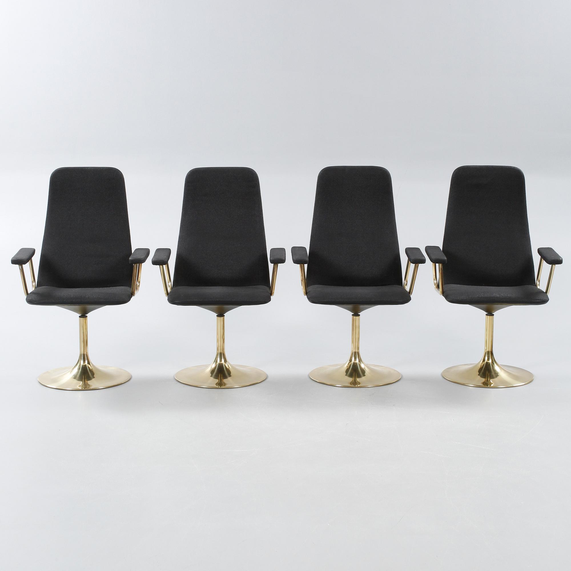 Four armchairs, model Viggen, deigned by Börje Johanson for Johanson Design, late 20th / early 21st century.