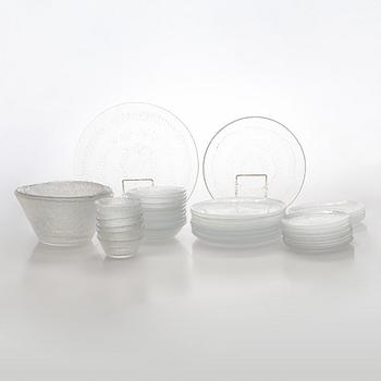 Tapio Wirkkala, Servis, glas, 47 delar, "Solaris", Iittala.