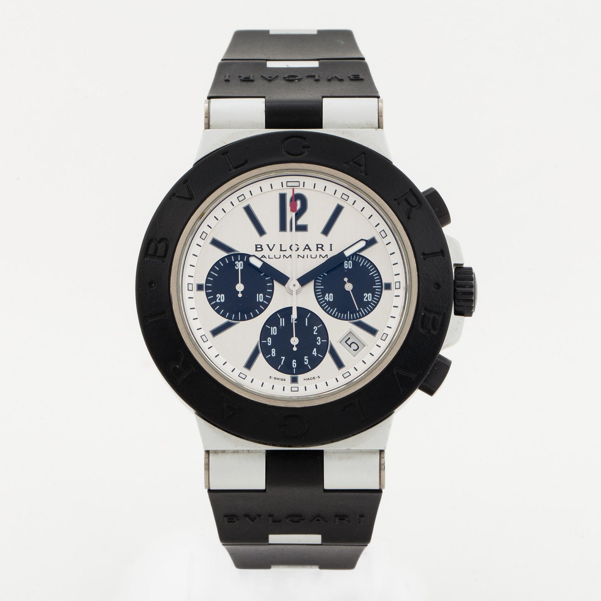 BVLGARI, Diagono, chronograph, wristwatch, 42 mm.