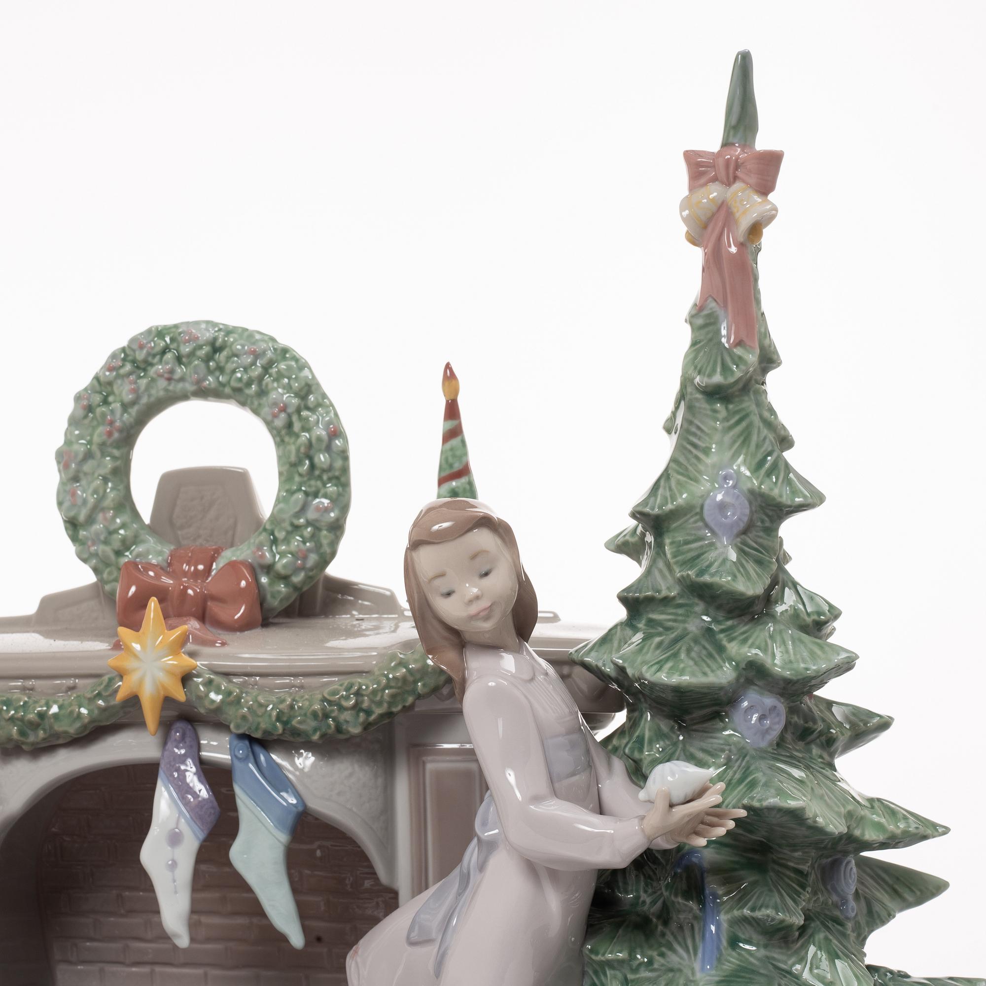 Francisco Polope, figurin, "A family christmas", Lladró, Spanien.