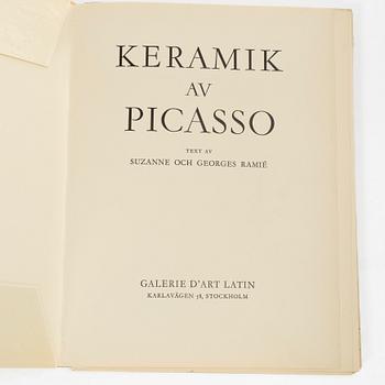 Pablo Picasso, a book, "Ceramiques".