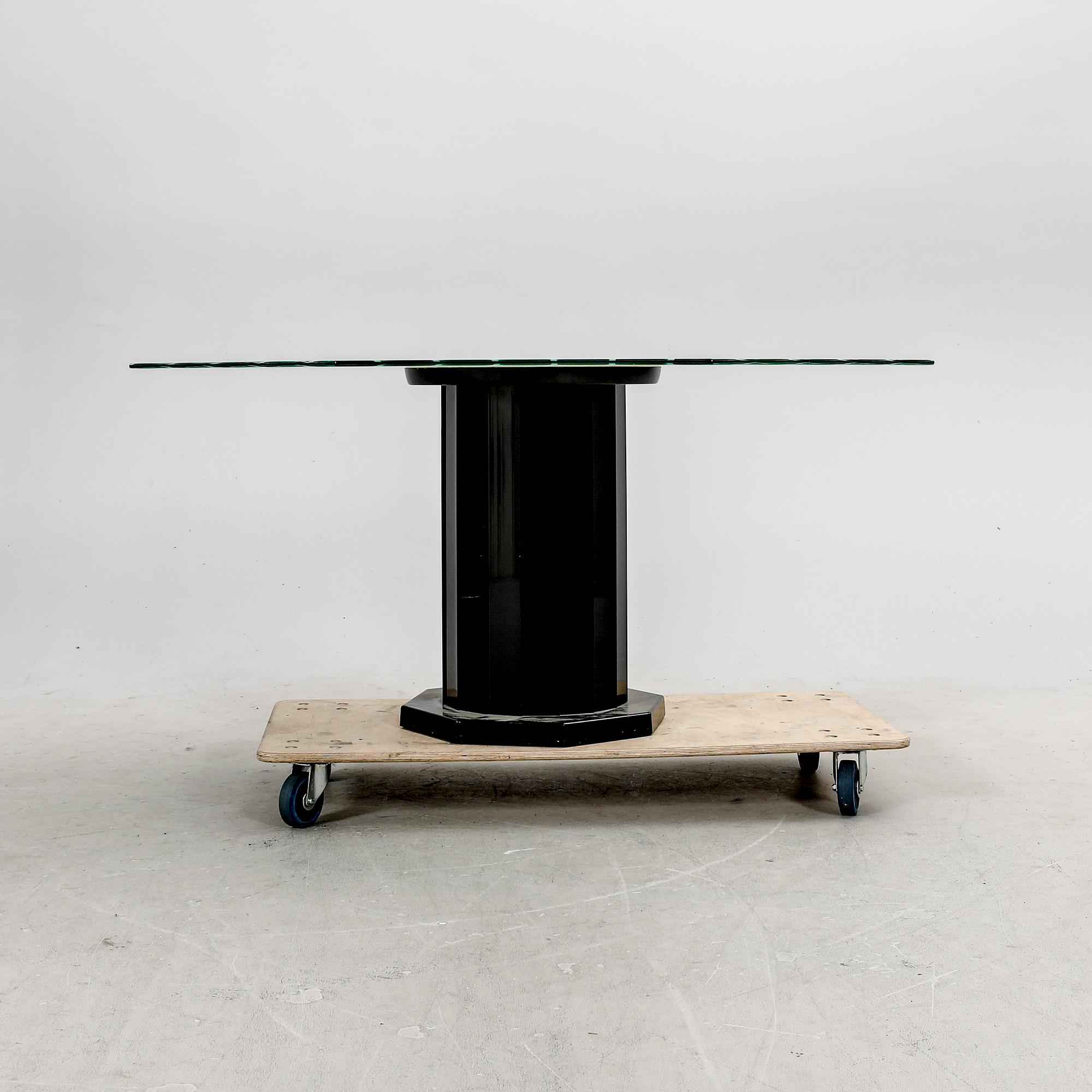 A 20th/21st century glass table.