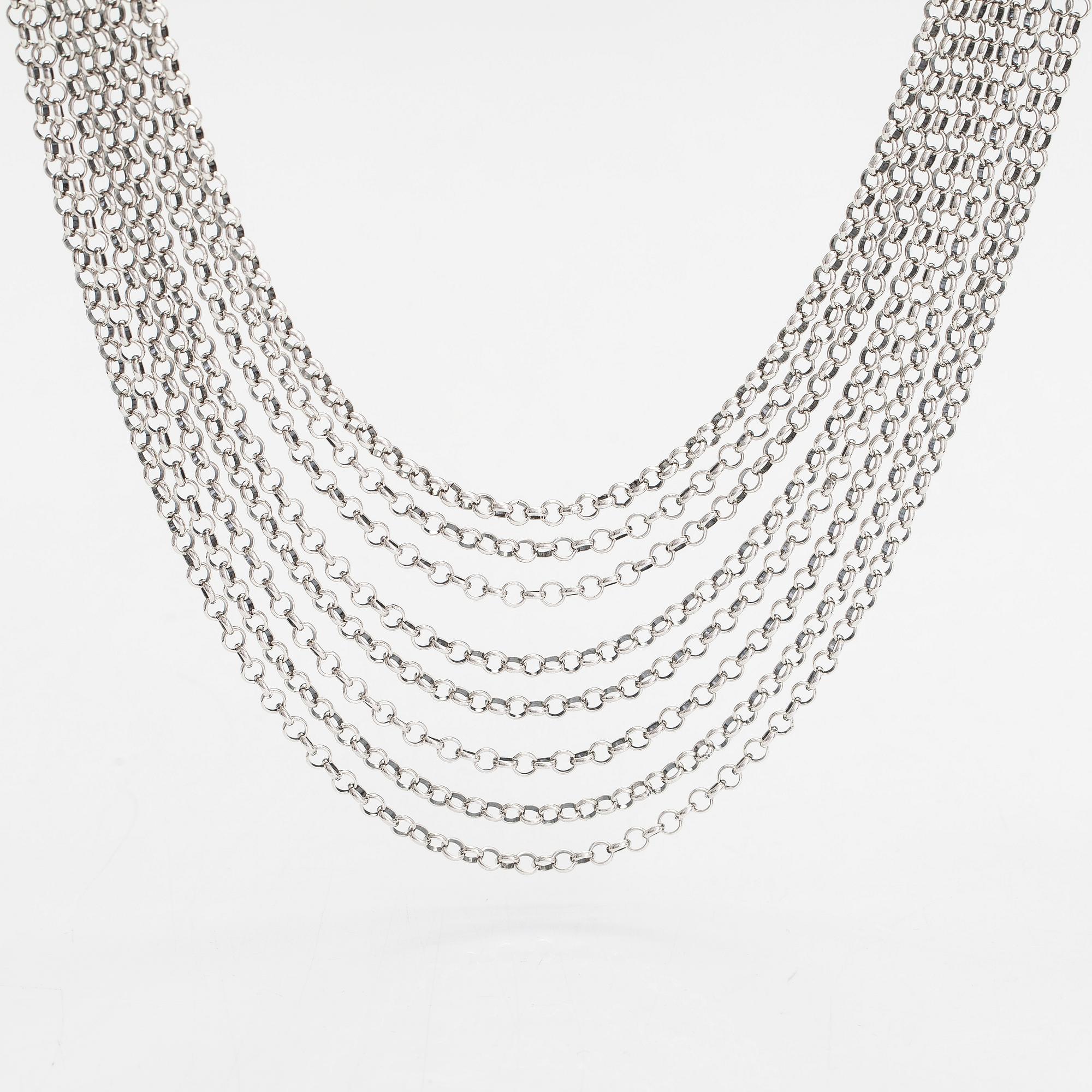 Halsband "Paradis", sterlingsilver. Kalevala Koru, Helsingfors 1993.