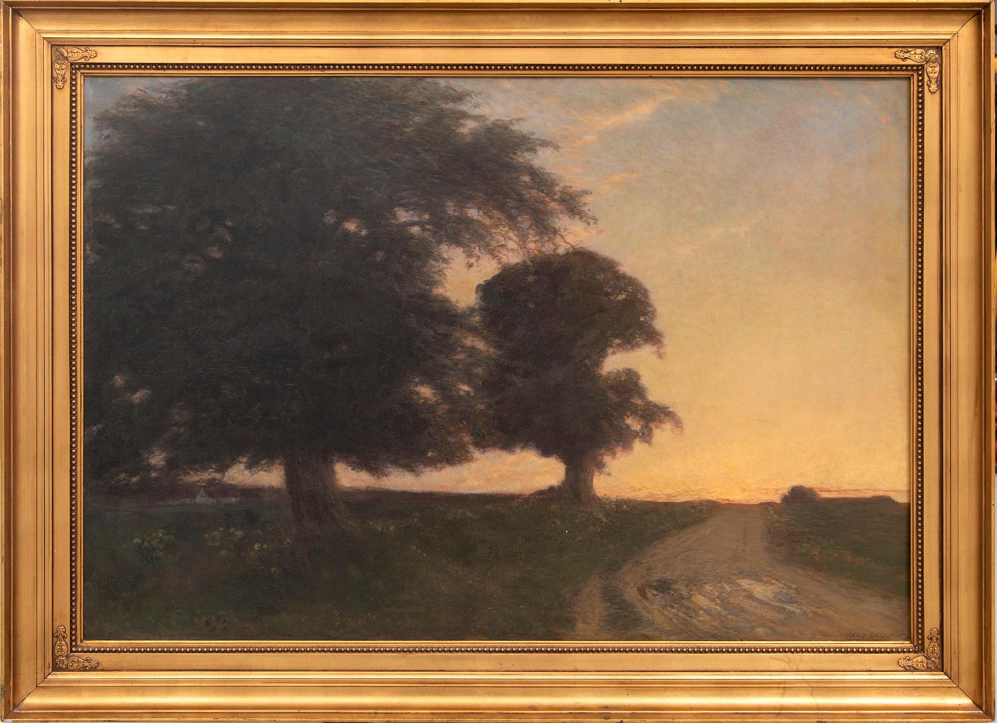 Hans Dall, a signed and dated oil on canvas.
