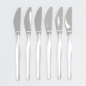 Tapio Wirkkala, bestickuppsättning, 19 dlr, silver, "Tapio", Kultakeskus, Tavastehus 1980-tal.