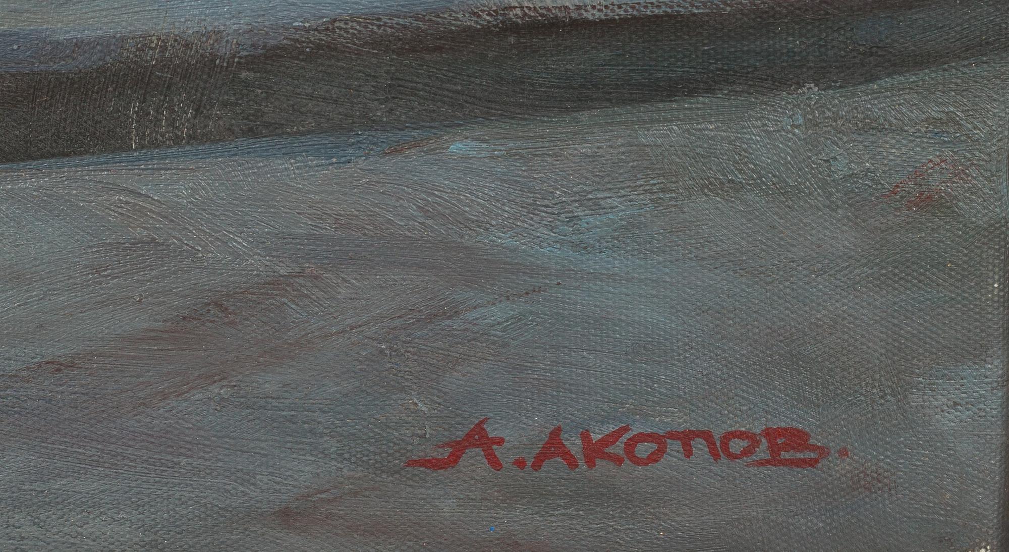 ALEXANDER AKOPOV, olja på duk. Signerad.