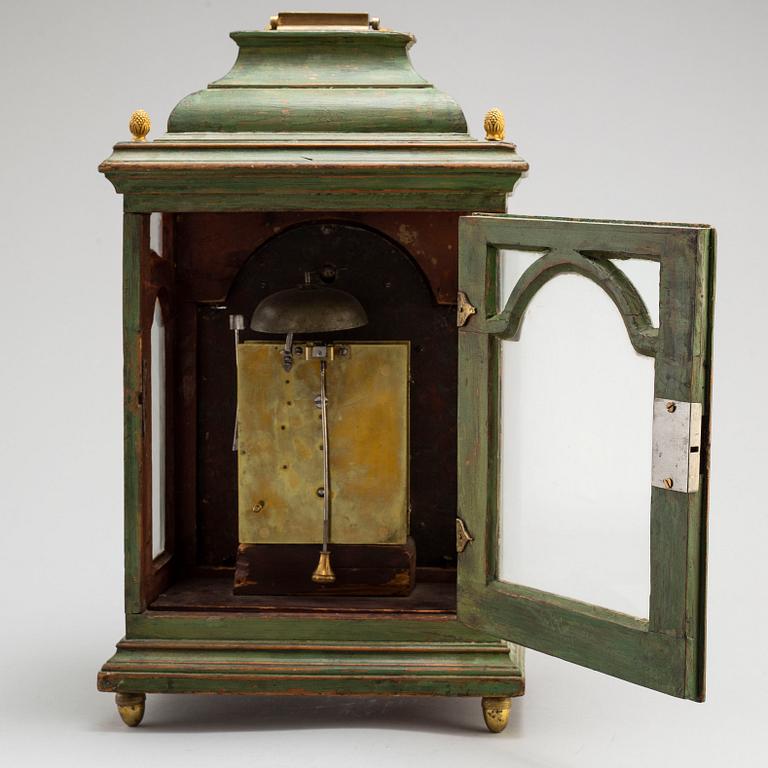 A Swedish Late Baroque table clock from Stockholm Manufabrique.