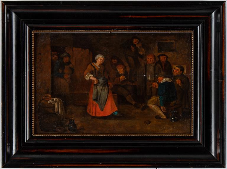 Adriaen van Ostade, in the manner of, oil panel.