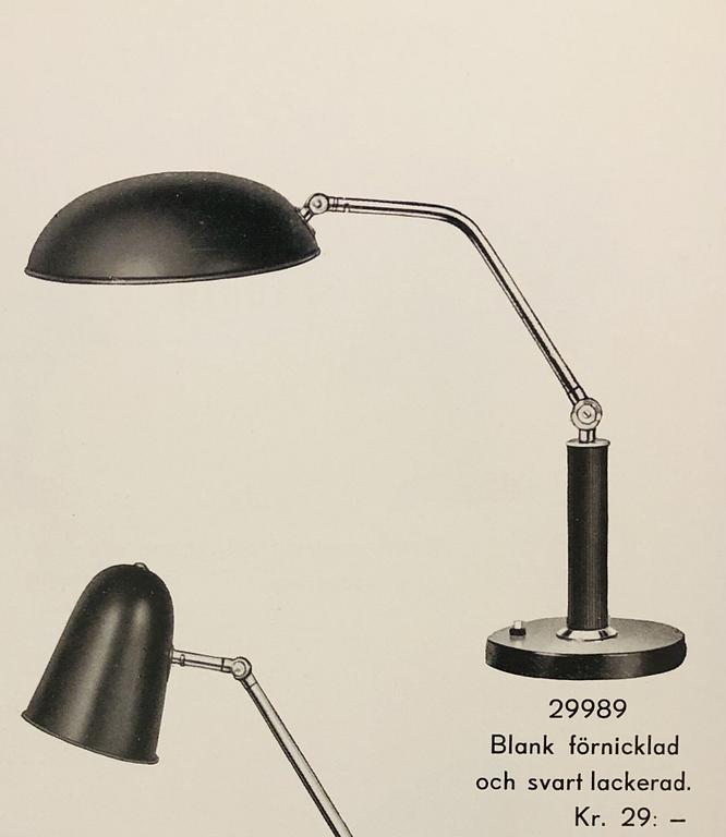 Erik Tidstrand, table lamp, model "29989" from Nordiska Kompaniet, 1940s.