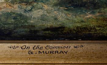 OKÄND KONSTNÄR, olja på duk, signerad Geo Murray, England, 1800-tal.