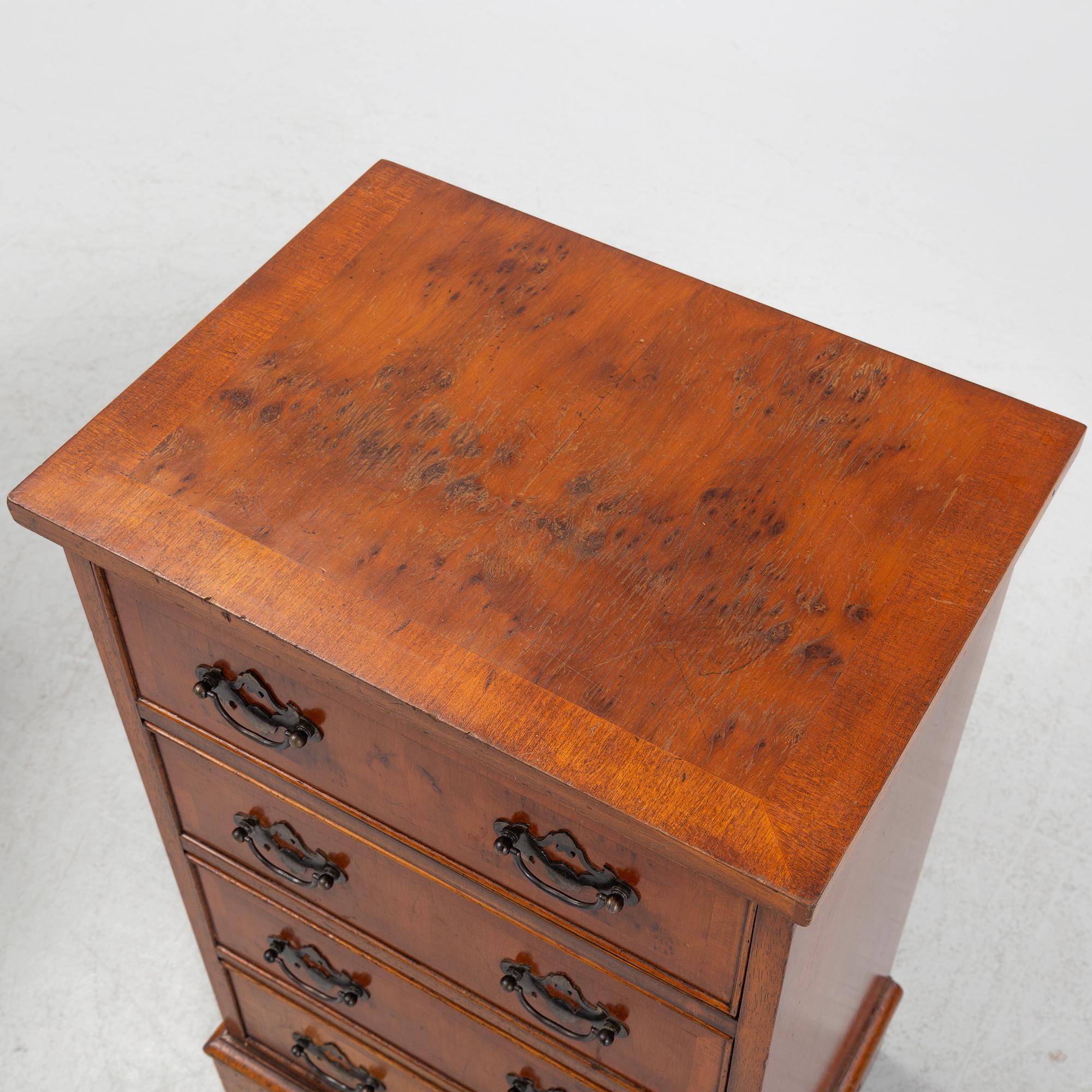 A pair of bedside tables, England, mid 20th Century / second half of the 20th Century.