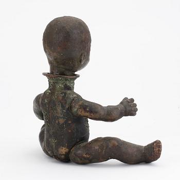 FLASKA, brons, 1900-talets förra hälft.