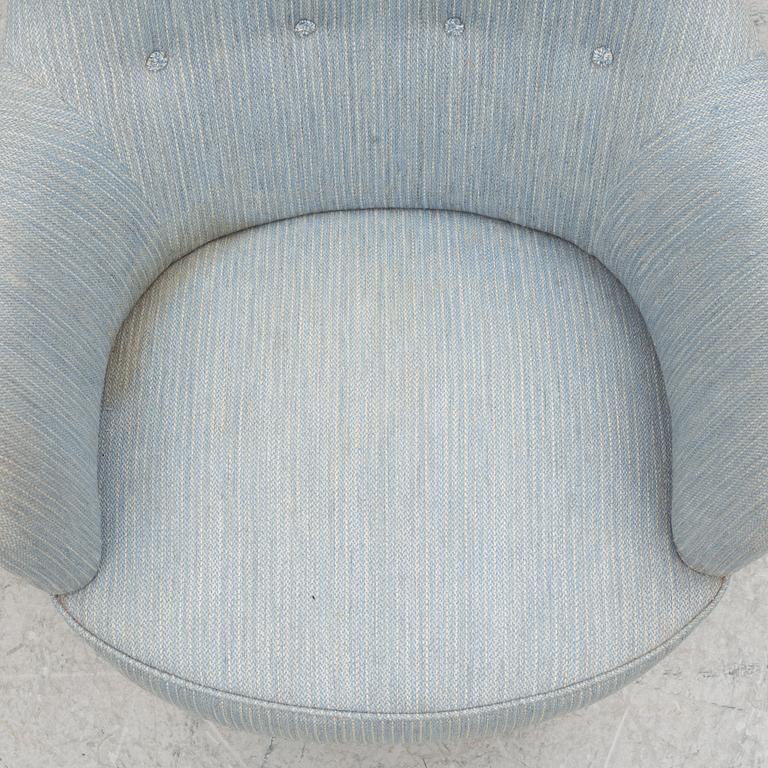 Carl Malmsten, a "Cirkus" armchair, Sweden, mid20th century.