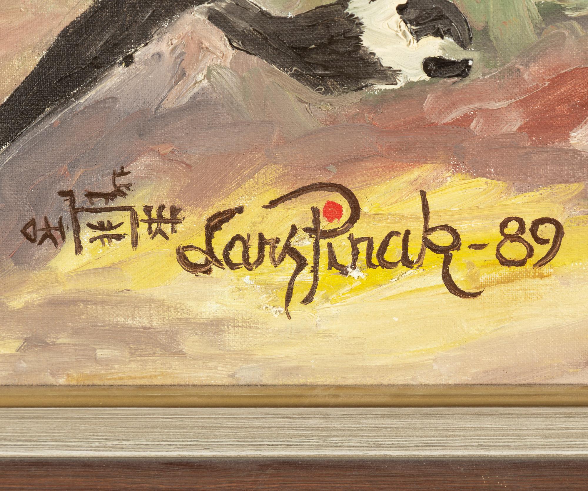 LARS PIRAK, oil on canvas, signed and dated -89.