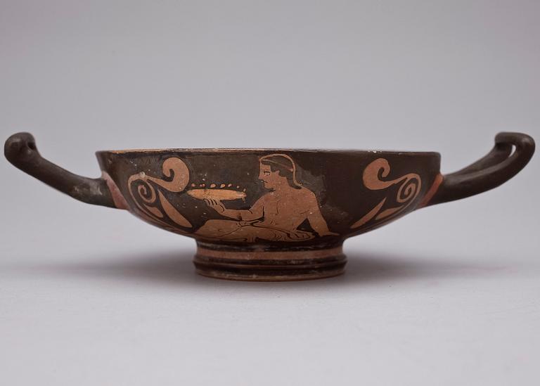 KYLIX, lergods, Grekland, troligen 400-300-tal f Kr.
