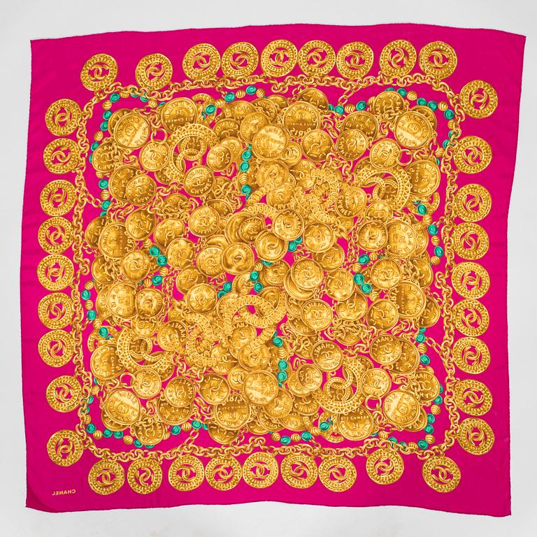 Chanel, a silk scarf.