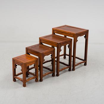 A set of three 20th ce chinese tables.