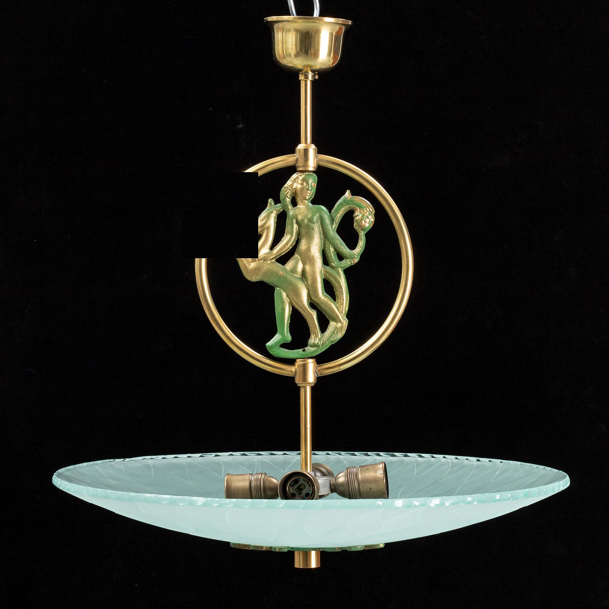 A 1940´s Swedish Modern ceiling light.