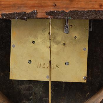 Adolph Bjurman, wall clock, late Gustavian, Norrköping (active 1783-1812).